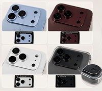 Protection d'objectif d'appareil photo pour iPhone 18 Pro Max avec armure métallique intégrée et verre trempé à revêtement antireflet AR