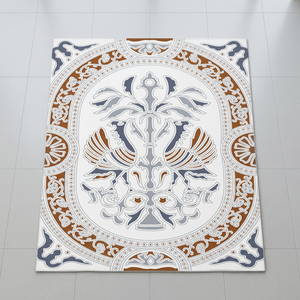 Azulejos de Cerámica con Patrón Marroquí Gris de 30x30cm, Aspecto de Mármol, Acabado Digital Glaseado, para Interiores de Dormitorios - Product Image 2