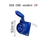 Prise CEE bleue industrielle 32A prise bleue à 3 broches IP 44