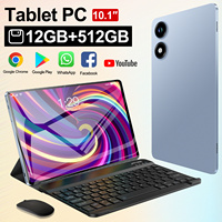 Tablet PC S7 de Diseño Superior, 12GB+512GB, 10.1 Pulgadas, 5G, Android 14, Deca Core, Batería de 10000mAh de Larga Duración, Venta al Por Mayor