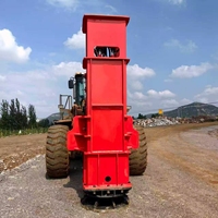 Compacteur hydraulique à impact rapide pour chargeuse, machine de compactage de sol montée sur chargeuse pour le compactage de la remblaissement des fondations