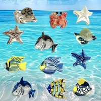 Nouvelle série Océan : Pinces à cheveux en acétate motif petits poissons, étoiles de mer, tortues et requins mignons, accessoires capillaires faits main pour femmes