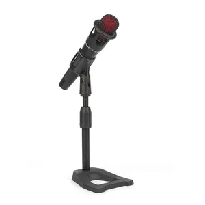 マイクスタンドデスクトップ三脚ポータブルテーブルスタンド調節可能マイクスタンドマイククリップホルダーブラケットベース軽量ブラケット付き - Product Image 6