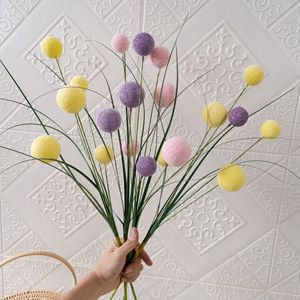 ดอกแดนดิไลออนประดิษฐ์ CallaFloral ก้านเดี่ยว สีชมพู เหลือง ม่วง พลาสติก สำหรับตกแต่งงานแต่งงาน ตกแต่งบ้าน ช่อดอกไม้ - Product Image 2