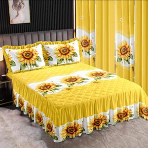 Parure de lit 7 pièces For America Designs, taille King, 100 % polyester, imprimé floral de luxe - Product Image 1