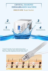 Máquina de Rejuvenecimiento Facial 2 en 1 con Cristal y Diamante, con <span class=keywords><strong>4</strong></span> Puntas de Profundidad para Eliminar Cicatrices de Acné y Puntos Negros - Product Image 3