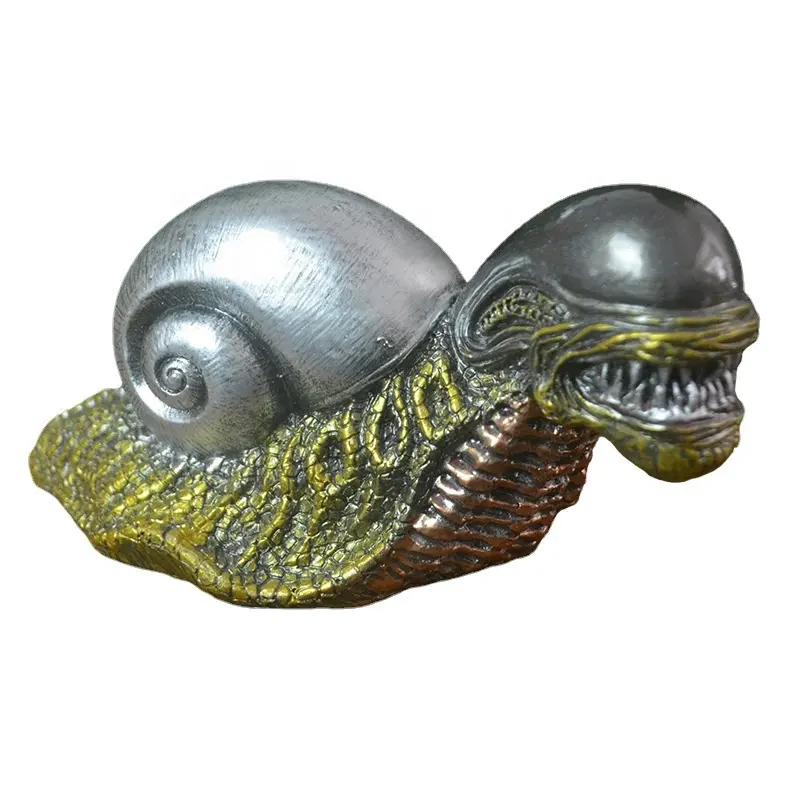 Resin Aliens Snail Statue Figure Statues Model Doll Collection Birthday Gifts Long Garden