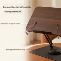 Support de lecture ergonomique réglable en bois, tendance 2026, pour la maison/le bureau, vente en gros, populaire sur TikTok, personnalisation pour commandes en gros