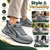 Chaussures décontractées pour hommes sur mesure OEM, baskets basses grises pour la marche, la course, la salle de sport et le quotidien
