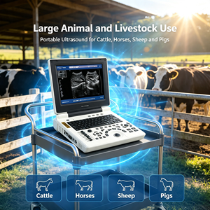 Appareil d'échographie portable électrique pour animaux, abdomen et gynécologie, avec écran HD de 10 pouces, scanner d'échographie vétérinaire - Product Image 6