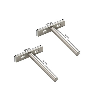 Thép Không Gỉ Nổi Kệ Chân Đế Trang Trí Nội Thất Khung Kim Loại Nickel Mạ Bằng Gỗ Bảng Kết Nối T-Hình Sửa Chữa Khung - Product Image 4