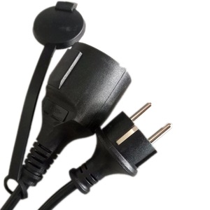 สายไฟยุโรปแบบ IEC C15 ปลั๊ก 2 ช่อง ระดับ IP44 สายต่อพ่วง PVC - Product Image 2