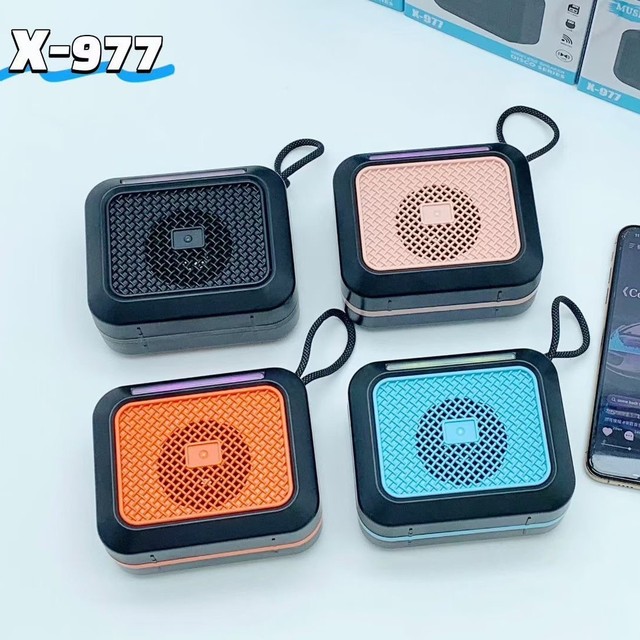 X-977 Wireless BT Mini Speaker Portable TWS Stereo Subwoofer Support TF Card Multi Use Outdoor Home Gift Audio Box