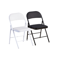 Chaises Pliables et Portables Pliantes en Plastique Blanc avec Cadre en Métal Logo Personnalisé en Gros