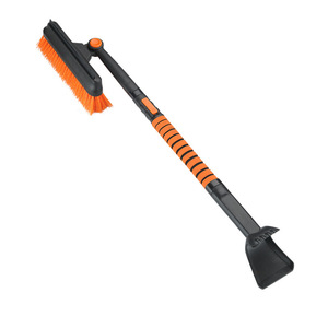 Snow Brush With Telescopic Handle Aluminum Alloy Ice <b>Scraper</b> For Car Window <b>Cleaning</b> And Snow Removal Tool - Product Image 1