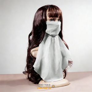 <span class=keywords><strong>Voile</strong></span> Qiaoqi en Soie de Mûrier Véritable à Prix Abordable, Protection Solaire Anti-Sable Anti-Buée Islamique - Product Image 1
