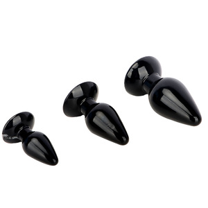 Plug anal en PVC extra-large avec ventouse, trois tailles ; Jouet sexuel anal à insertion arrière, article érotique, dilatateur, godemiché surdimensionné pour hommes et femmes - Product Image 5