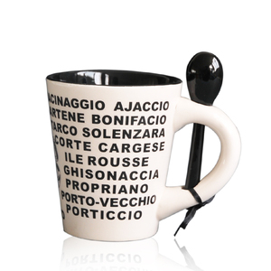 แก้วเซรามิกเป็นมิตรกับสิ่งแวดล้อมทันสมัยพร้อมช้อนถ้วยกาแฟลายพอร์ซเลนพิมพ์ลายปรับแต่งได้ของขวัญกระดาษลอกลาย - Product Image 3