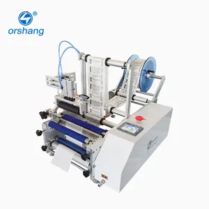 Orshang Hot Selling Semi-Automatische Labeling Machine Zelfklevende Etikettering Machine Automatische Wijn Fles Etikettering Machine