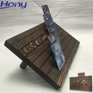 Timber Pine Jewelry Card Organizer Stand Holder,<strong>Wooden</strong> Slotted Card Display <strong>Peg</strong> <strong>Board</strong> for Retail Earring Ring Bracelet Keyring - Product Image 6