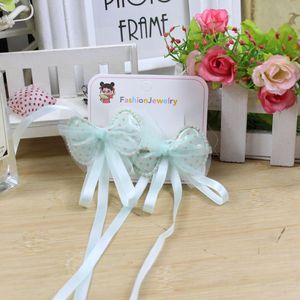 Pinzas para el cabello con lazo doble para niñas, de tela, para uso diario, mezcla de colores aleatorios. - Product Image 4