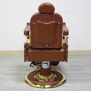 Offre Spéciale Meilleure Qualité Équipement De Salon Manche En Bois <span class=keywords><strong>Vintage</strong></span> Chaise De Coiffeur Inclinable Fauteuils Foshan Grande Usine - Product Image 3