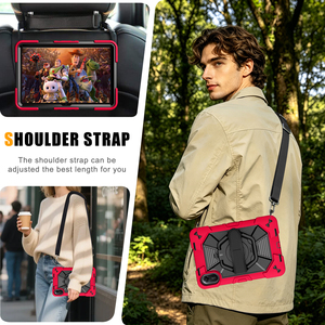 Étui antichute pour Xiaomi Redmi Pad 2 11 pouces, coque de tablette robuste à 3 couches avec sangle de main rotative et bandoulière - Product Image 5