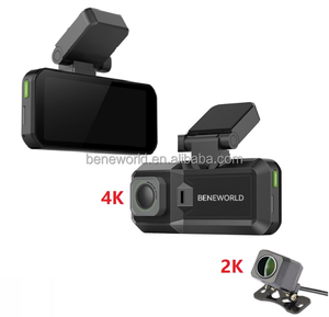 Oem/odm חזית הגעה חדשה 4k + אחורי 2k האחורי מכונית מקף שחור תיבת שליטה קול חניה צג לולאה הקלטה 2 עדשה <span class=keywords><strong>dvr</strong></span> - Product Image 2