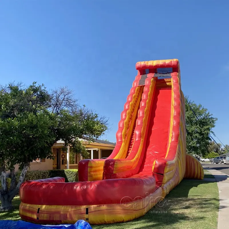 Scivolo d'acqua gonfiabile commerciale piscina scivolo d'acqua per bambini casa di rimbalzo a buon mercato castello che rimbalza