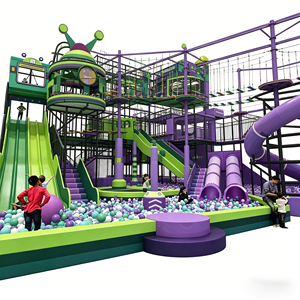 Château de jeu doux de luxe aux couleurs pastel personnalisées avec piscine à balles et éclairage néon pour café pour enfants et aire de jeux <span class=keywords><strong>boutique</strong></span>, idéal pour les photos Instagram - Product Image 4