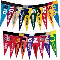 Personnalisé 20x30cm 30x40cm PVC Triangle Fanion Bannière avec Mât Drapeau en Fibre de Verre Drapeaux d'Événements Promotionnels pour Décoration de Magasin