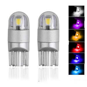 Bóng Đèn <span class=keywords><strong>LED</strong></span> <span class=keywords><strong>T10</strong></span> Cho Ô Tô Đèn <span class=keywords><strong>LED</strong></span> 501 W5W Đèn Nội Thất <span class=keywords><strong>T10</strong></span> Wedge 3030 2SMD Màu Trắng 194 168 12V Màu Đỏ Hổ Phách Màu Vàng Băng Màu Xanh Dương Ce - Product Image 6