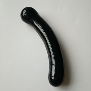 Diyブラック黒曜石ジェムストーンヒーリングクリスタルボディマッサージャー7インチGスポットワンド女性用 - Product Image 6