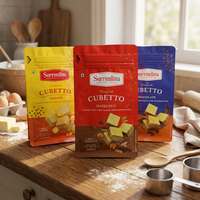 Sachet Doypack Personnalisé CJ PACK en VMPET Qualité Alimentaire avec Impression Héliogravure et Fermeture Zip, à Fond Plissé pour l'Emballage de Biscuits et Snacks
