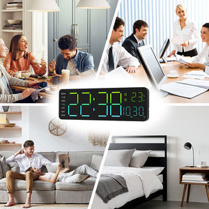 Reloj de pared LED digital electrónico chino de gran tamaño con diseño de panel grande para sala de estar, modelo Lancent, para personas con demencia - Product Image 6