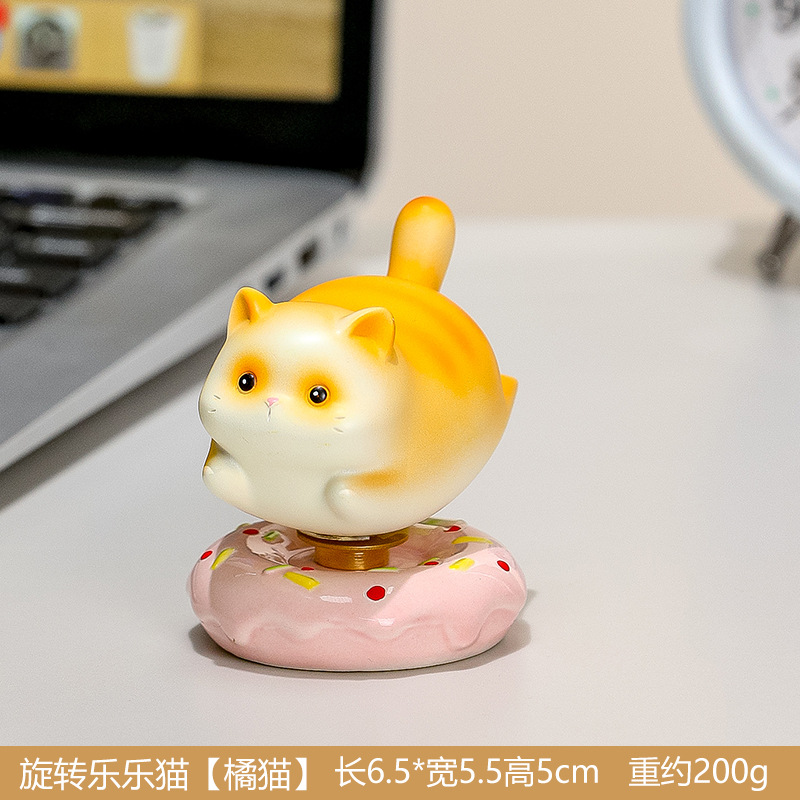 Rotation du chat orange