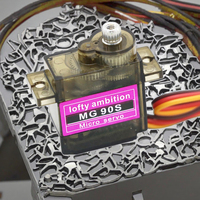 Servomotor Metálico MG90s 12G 1.8kg para Modelos RC, Raspberry Pi, Robótica y Educación, Servo de 90, 180 y 360 Grados con Mg90