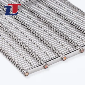 Stainless Steel Eye Link Belt Industrial Food Quick-freezing Drying Conveyor Belt Equipment 304 Stainless Steel Mesh Belt