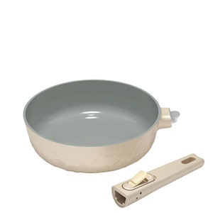 Sartén Exclusiva con Textura de Hielo Triturado, Sartenes de Cocina Antiadherentes Fundidas a Presión con Mango Extraíble - Product Image 4