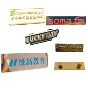 เข็มกลัดโลโก้แบบกำหนดเองราคาประหยัด ป้ายชื่อ ป้ายโลโก้บริษัท ป้ายโลหะเคลือบเงา รูปทรงตามสั่ง ผลิตด้วยวิธีหล่อขึ้นรูป/ปั๊มขึ้นรูป - Product Image 6