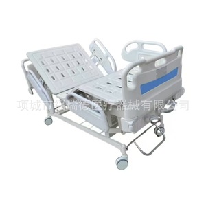 Lit d'hôpital manuel 2060*900*500mm en ABS, hauteur réglable, pour soins aux personnes âgées - Product Image 4