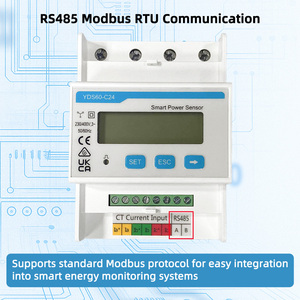 Sensor de Energía Inteligente Trifásico con Certificación CE, RS485 Modbus, Montaje en Riel DIN, Medidor de Energía EMS para Monitoreo de Sistemas de Almacenamiento de Energía Solar Fotovoltaica - Product Image 3