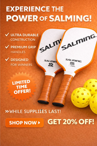 ไม้พายพิคเคิลบอล Salming S2 มาพร้อมโครงไฟเบอร์กลาสแบบไล่ระดับความหนา 16 มม. ที่ทนทาน น้ำหนัก 235 กรัม เหมาะสำหรับผู้เล่นมือใหม่ - Product Image 5