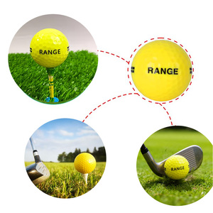 Vàng Golf Thực Hành Bóng Với Biểu Tượng Tùy Chỉnh Và Màu Sắc Surlyn Chất Liệu Golf Phạm Vi Bóng - Product Image 4