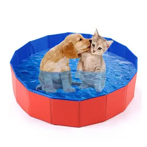 Evcil hayvanlar için katlanabilir katlanabilir köpek yüzme havuzu kürek köpek yüzme havuzu evcil kullanım için