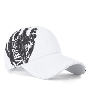 BOTTCOOLA alta calidad al por mayor moda agujero rompiendo Graffiti calle versátil monopatín baile callejero Hip Hop gorra de béisbol - Product Image 5