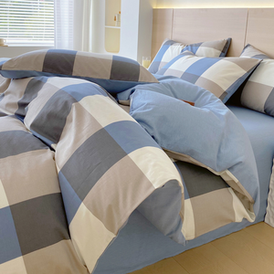 Bông in rô bốn mảnh thiết lập, thích hợp cho Khăn trải giường trong nhà nghỉ, nhà dưỡng lão, và ký túc xá sinh viên. - Product Image 3