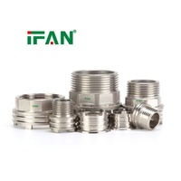 IFAN Raccords en acier inoxydable de haute qualité pour plomberie, raccords filetés mâles et femelles 1/2 3/4 pouce, raccords PPR SS