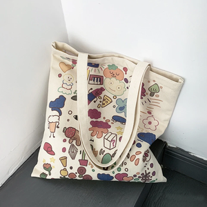 Bolsa de Compras de Lona de Algodón Simple de Gran Capacidad Cangnan, Estilo Plegable Ecológico para Uso Diario, con Logotipo Personalizado para Regalo - Product Image 5