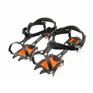 winpolar Crampons Walking Climbing Ice Grips Spikes Boots Safe Shoes Anti Slip Snow Ice Cleat Spikes Crampons Hiking Shoes